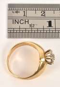 Tasteful 14k Diamond Cluster Ring