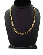Showy 10kt Yellow Gold Curb Chain Necklace
