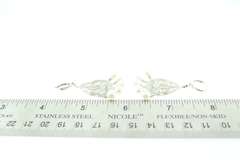 6MM CULTURED PEARL AND DIAMOND CHANDELIER EARRINGS.