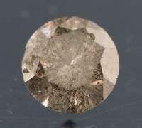 Gorgeous .39ct gray and black Diamond solitaire