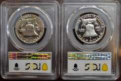 2 PCGS Graded 1954 Proof Franklin Half Dollars PR66 And PR67