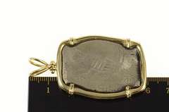 14K Yellow Gold Joanna Shipwreck Coin Reales Statement Pendant