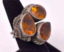 Gorgeous Rare Approx. 18.68CTW Golden Topaz Ring in Sterling Silver