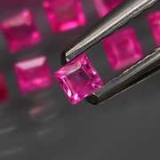 Premium 3.01ct 57 piece princess cut Ruby set