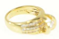 14K Yellow Gold 1.60 Ctw Pressure Diamond Engagement Ring
