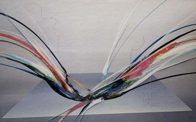 Signed Elba Alvarez Mixed Media