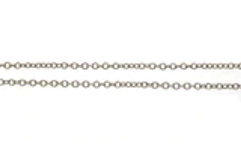 Charming White Gold Blue Sapphire and Diamond Pendant on Chain