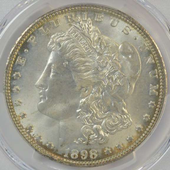 Basically Gem BU 1898-O Morgan Silver Dollar. PCGS MS64