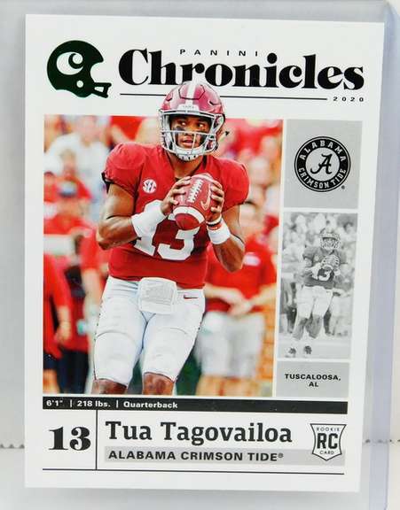 Tua Tagovailoa 2020 Rookie Football Card