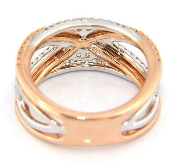 Gabriel & Co Diamond French Pave Set Fancy Anniversary Band