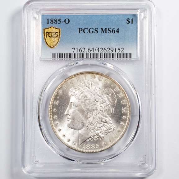 1885 O Morgan Dollar PCGS MS64