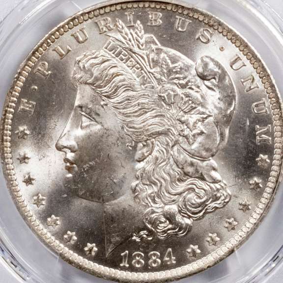 1884 0 Morgan Dollar PCGS MS64.