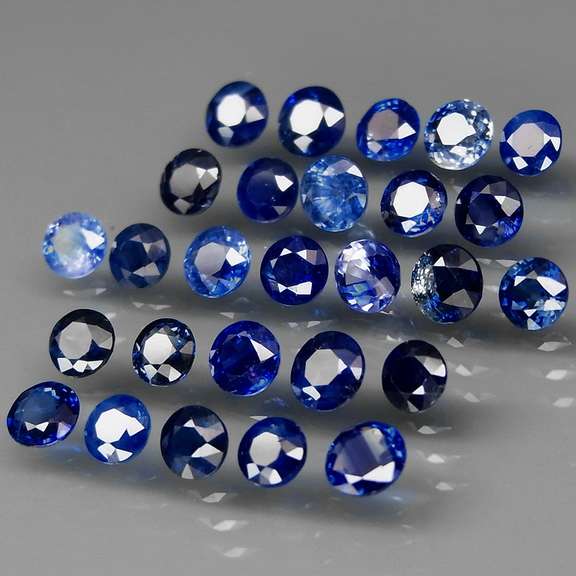Heated only top blue 7.85ct Sapphire set