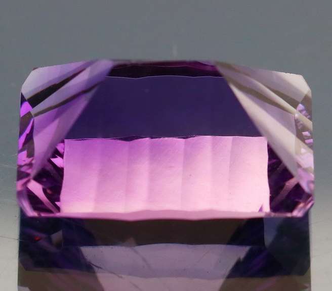 Superb 13.31ct concave emerald cut Bolivian Amethyst