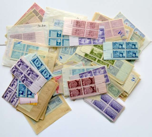 194 3 Cent Mint US Plate Blocks $24.12 Face Value