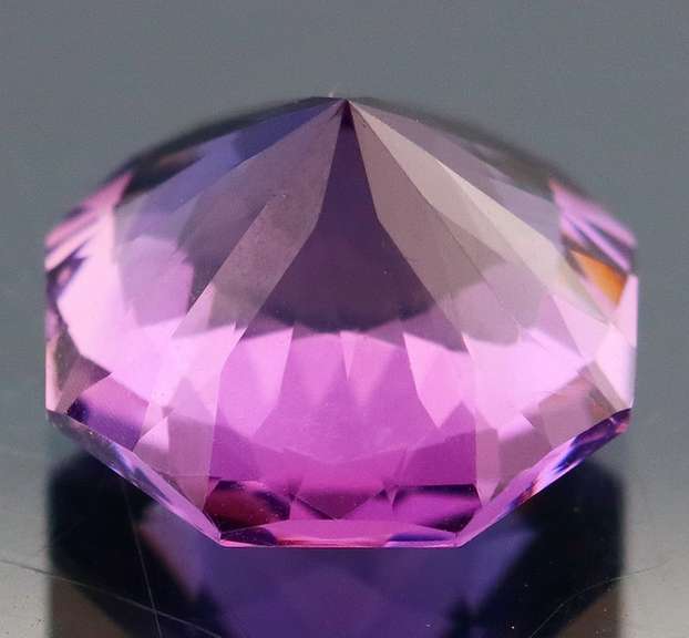 Pristine 5.86ct Portuguese cushion cut Bolivian Amethyst
