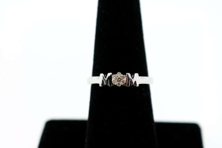 Phenominal M&M Sole Diamond Ring with 10k White Gold