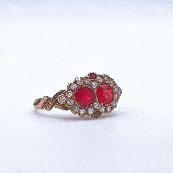 14kt Gold, Ruby, & Diamond Ring