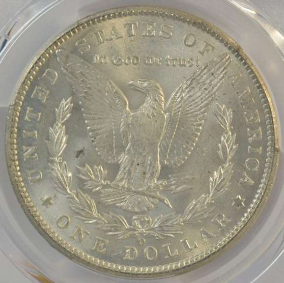 Spectacular GEM+ BU 1899-O Morgan Silver Dollar. PCGS MS65
