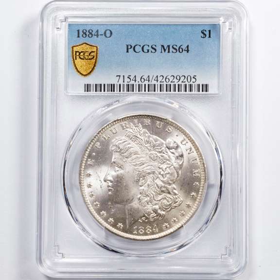 1884 0 Morgan Dollar PCGS MS64