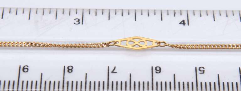 Gorgeous 18kt Plaque Chain Necklace