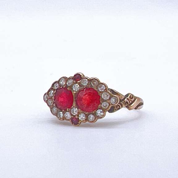 14kt Gold, Ruby, & Diamond Ring