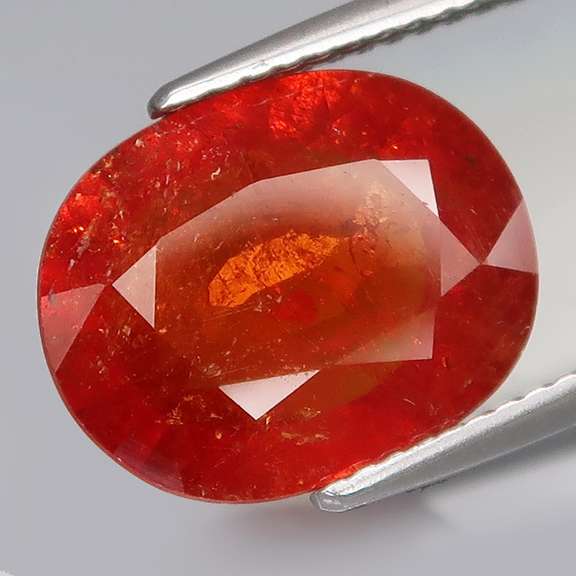 Amazing top red orange 5.93ct Namibian Garnet