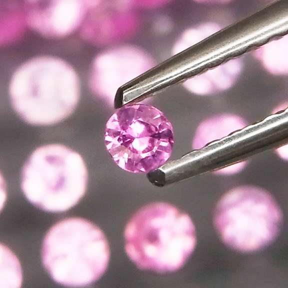 Rare heated only 2.69ct pink Sapphire set