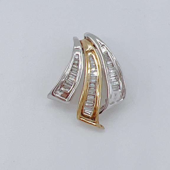 14kt Gold & Diamond Slide Pendant