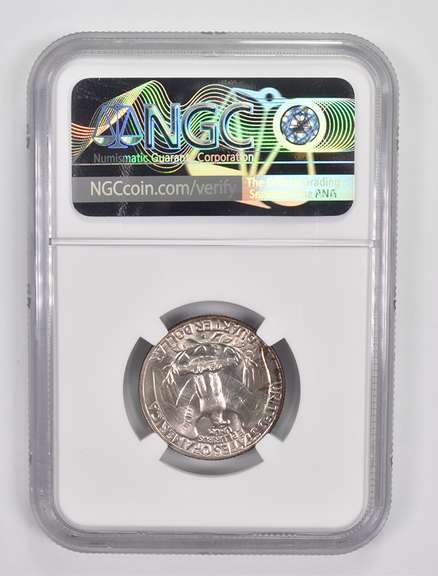 MS67 1956-D Washington Quarter - CAC - Graded NGC
