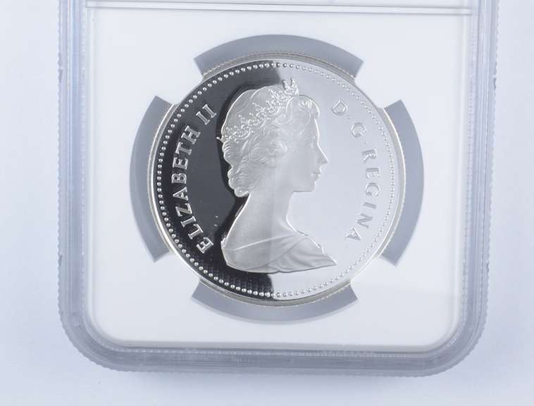 PF70 UCAM 1984 Canada $1 Silver Toronto Sesquicentennial - Graded NGC