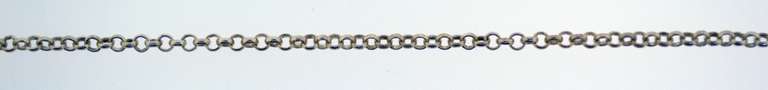 Italian sterling Silver Infinity Necklace