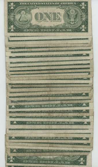 Lot of 30 Series of 1935 $1 Blue Seal Silver Certificates