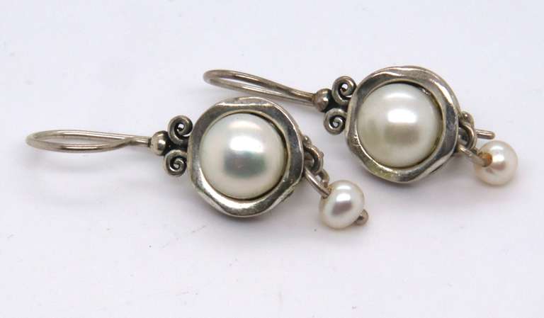 Sterling Silver Pearl Earrings