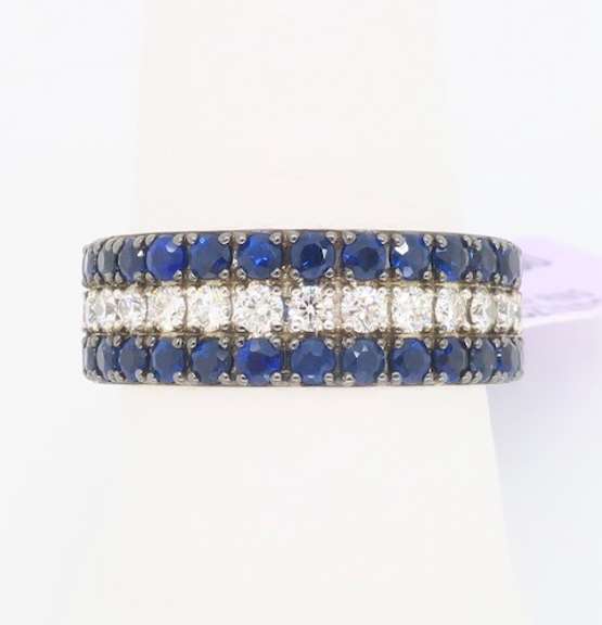 New EFFY Diamond & Sapphire Ring