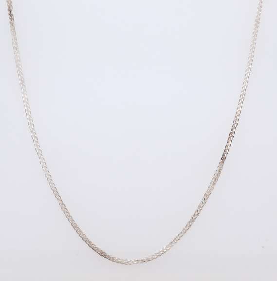 Italian Sterling Silver Popcorn Chain Necklace