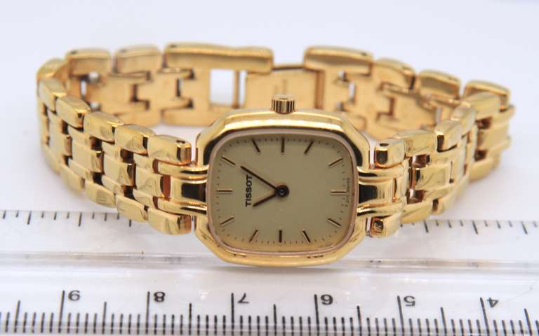 Tissot Gold Plated Quartz Ladies Watch