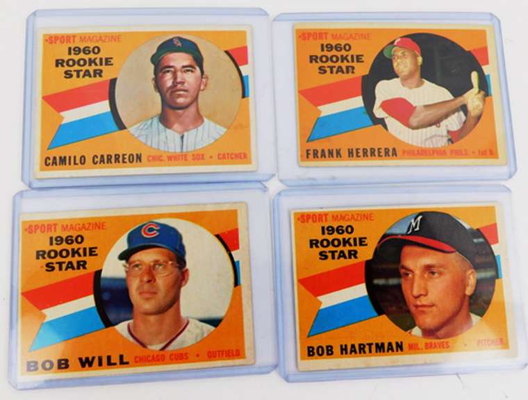 4 - 1960 Rookie Star Baseball Cards