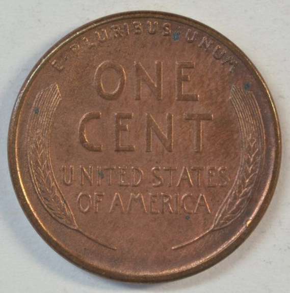 Choice Red & Brown Unc. 1911-S Lincoln Cent. Key date