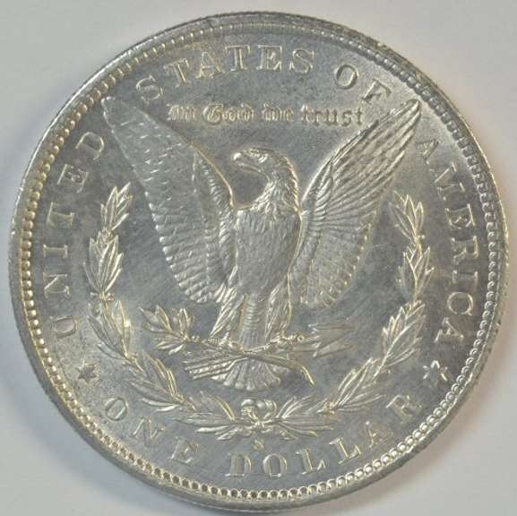 Fully struck and lustrous BU 1891-S Morgan Silver Dollar