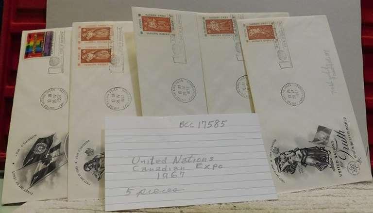 Stamps: 5 pcs 1967 Canadian Expo