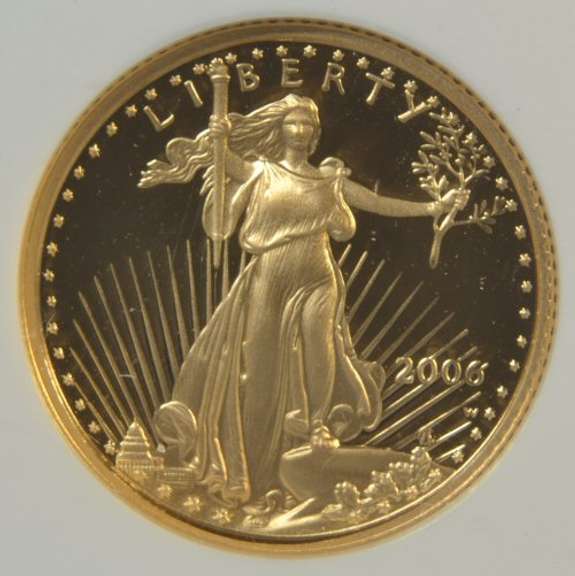 Flawless NGC PF70 ULTRA CAMEO 2006-W $5 Gold Eagle coin