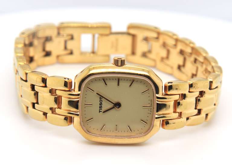 Tissot Gold Plated Quartz Ladies Watch