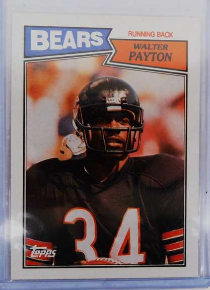 Walter Payton 1987 Topps Football Card