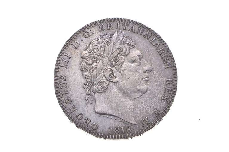 1818 United Kingdom 1 Crown