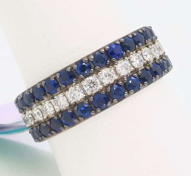 New EFFY Diamond & Sapphire Ring