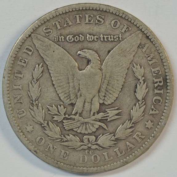 Key date 1882-CC Morgan Silver Dollar. Nice circ