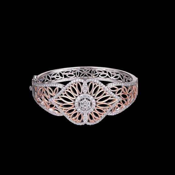 Vintage Bold Lace Design Sterling Silver