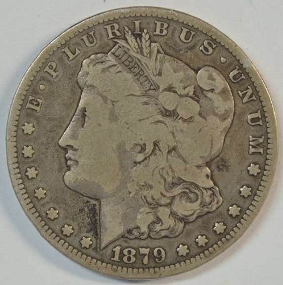 Rare key date 1879-CC Morgan Silver Dollar
