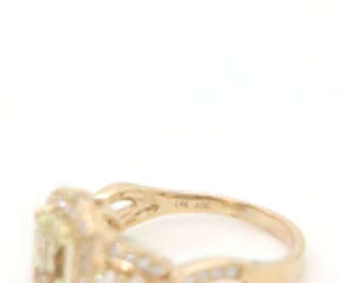 Masterpiece Yellow Gold Radiant Yellow Sapphire and Diamond Ring